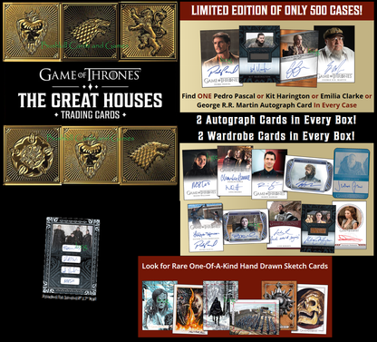 Game of Thrones The Great Houses Trading Cards Factory Sealed Case of 20 Boxes (2025 Rittenhouse Archives) (PRE-SALE 12/10/2025)