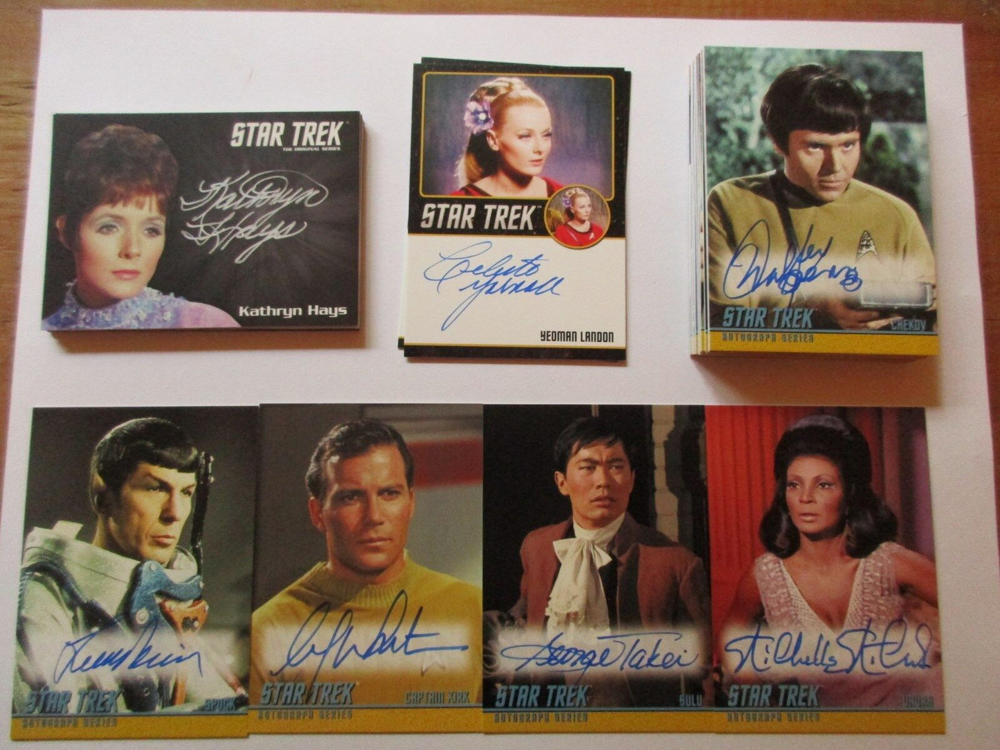 Star Trek The Original Series Captain's Collection Master Set with Binder & Parallels (No Cuts/AB) (2018 Rittenhouse Archives)
