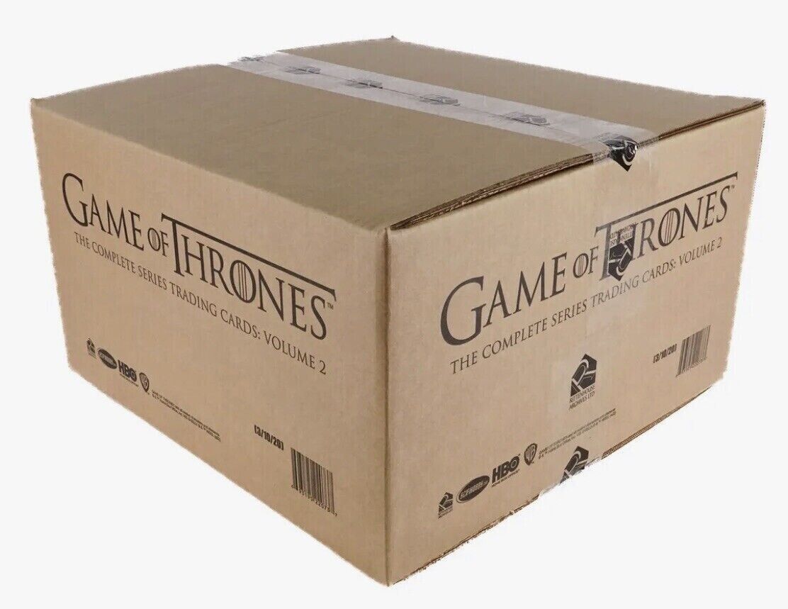 Game of Thrones The Complete Volume 2 Trading Cards Factory Sealed Case of 20 Boxes (2022 Rittenhouse Archives)