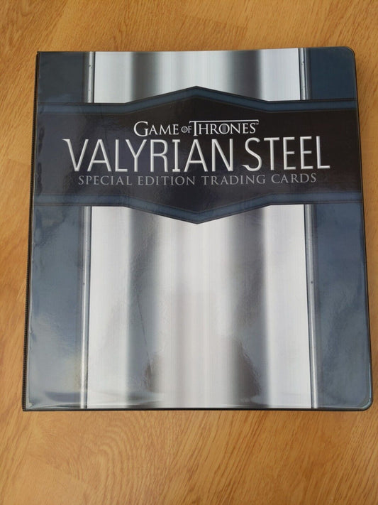 Game of Thrones Valyrian Steel Special Edition Trading Cards Factory Official Album/Binder (2017 Rittenhouse Archives)