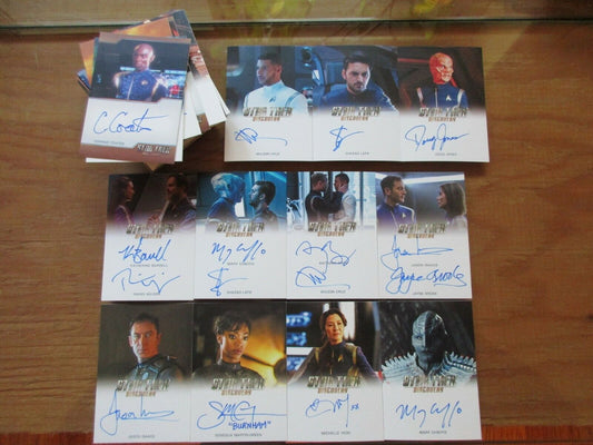 Star Trek Discovery Season 1 Trading Cards Complete Master Set with Archive Box Exclusive Autographs & All Costume Variants (2019 Rittenhouse Archives)