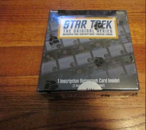 Star Trek TOS Archives & Inscriptions Trading Cards Factory Sealed Box (2020 Rittenhouse Archives)